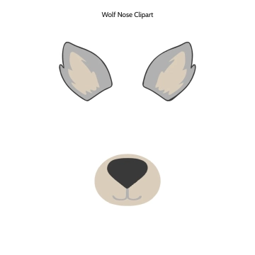 Free Wolf Nose Vector Clipart (PNG, SVG) to Edit Online