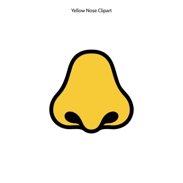 Free Yellow Nose Vector Clipart (PNG, SVG) to Edit Online