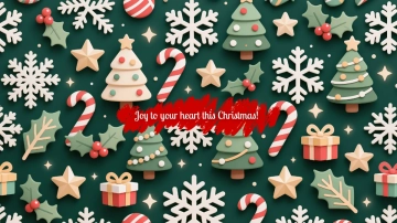 Free Pattern Christmas Aesthetic Background Template to Edit Online