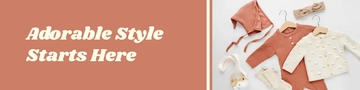 Free Baby Apparel Etsy Banner Template to Edit Online