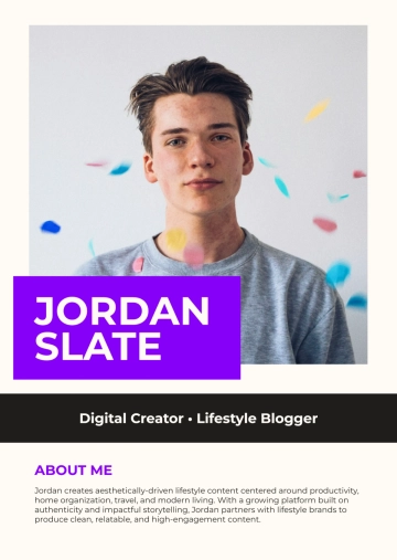 Free Editable Media Kit Template to Edit Online