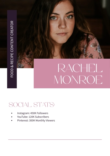 Free Classic Media Kit Template to Edit Online