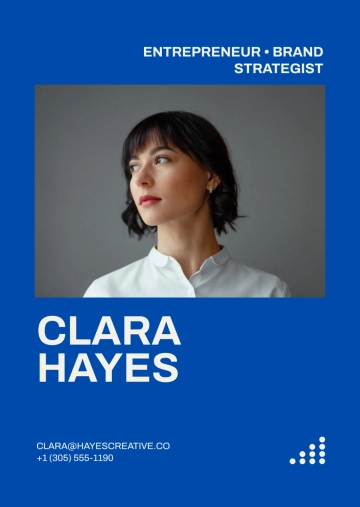 Free Entrepreneur Media Kit Template to Edit Online