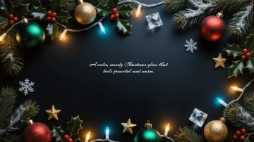 Free Dark Christmas Aesthetic  Background Template to Edit Online