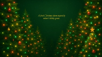 Free Green Christmas Aesthetic Background Template to Edit Online