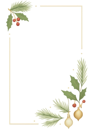 Free Portrait Christmas Border Template to Edit Online