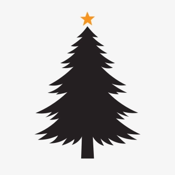 Free Minimalist Christmas Tree Clipart Template to Edit Online