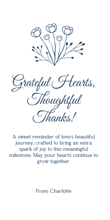 Free Anniversary Gift Tag Template to Edit Online