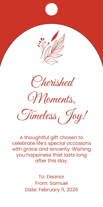 Free Classic Gift Tag Template to Edit Online