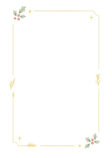 Free Delicate Christmas Border Template to Edit Online