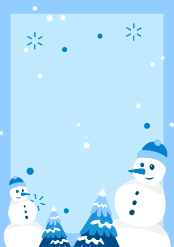 Free Blue Christmas Border Template to Edit Online