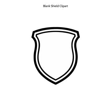 Free Blank Shield Vector Clipart (PNG, SVG) to Edit Online
