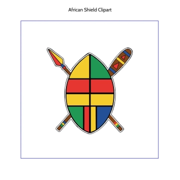 Free African Shield Vector Clipart (PNG, SVG) to Edit Online