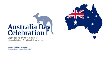 Free Australia Day Celebration Facebook Post Template to Edit Online