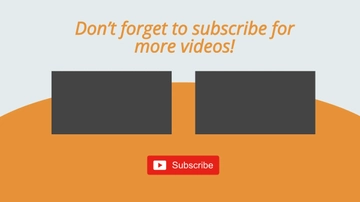 Free Youtube Subscribe End Screen Template to Edit Online