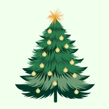 Free Elegant Christmas Tree Clipart Template to Edit Online