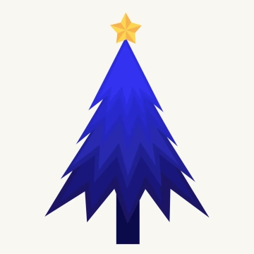 Free Blue Christmas Tree Clipart Template to Edit Online