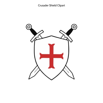 Free Crusader Shield Vector Clipart (PNG, SVG) to Edit Online