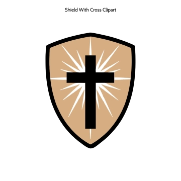 Free Shield With Cross Vector Clipart (PNG, SVG) to Edit Online