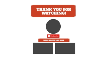 Free Retro Youtube End Screen Template to Edit Online