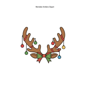 Free Reindeer Antlers Clipart Template to Edit Online