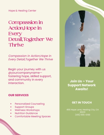 Free Elegant Cancer Flyer Template to Edit Online