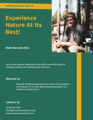 Free Camping Spot Flyer Template to Edit Online