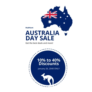 Free Modern Australia Day Instagram Post Template to Edit Online