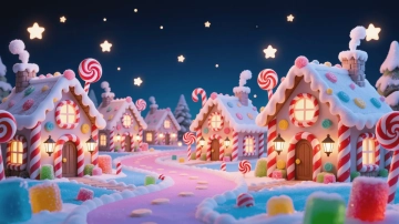 Free Aesthetic Candy Cane Texture Template to Edit Online