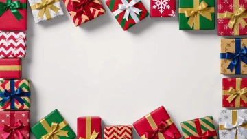 Free Christmas Gift Texture Template to Edit Online