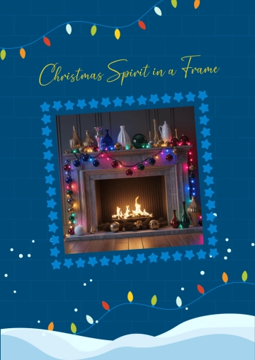 Free Wall Christmas Photo Collage Template to Edit Online