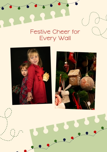 Free Minimalist Christmas Photo Collage Template to Edit Online