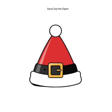 Free Santa Top Hat Clipart Template to Edit Online