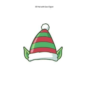 Free Elf Hat with Ears Clipart Template to Edit Online