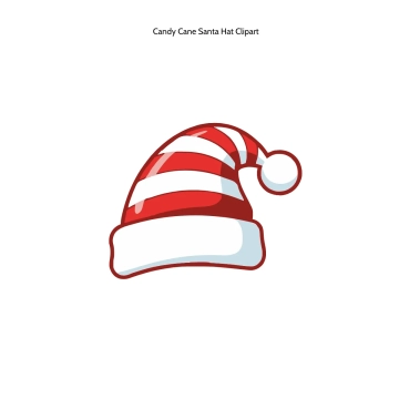 Free Candy Cane Santa Hat Clipart Template to Edit Online