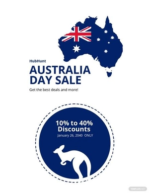 Modern Australia Day Flyer Template