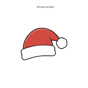 Free Soft Santa Cap Clipart Template to Edit Online
