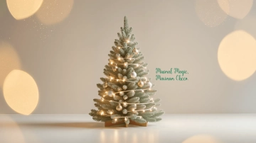 Free Aesthetic Christmas Tree Background Template to Edit Online