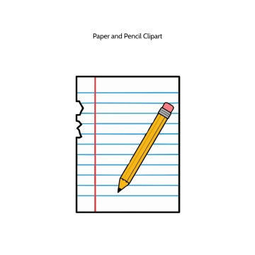 Free Paper and Pencil Vector Clipart (PNG, SVG) to Edit Online