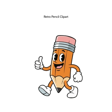 Free Retro Pencil Vector Clipart (PNG, SVG) to Edit Online