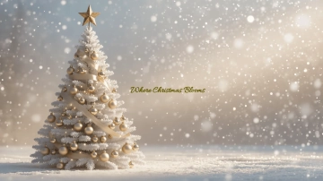 Free Beautiful Christmas Tree Background Template to Edit Online