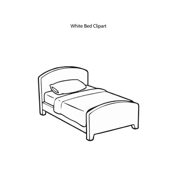 Free White Bed Vector Clipart (PNG, SVG) to Edit Online