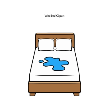 Free Wet Bed Vector Clipart (PNG, SVG) to Edit Online