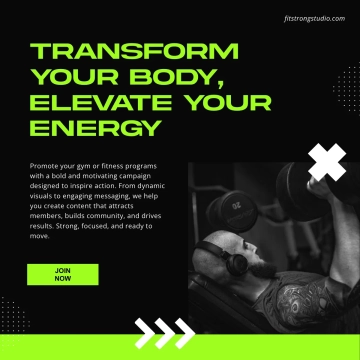 Free Gym Ad Template to Edit Online