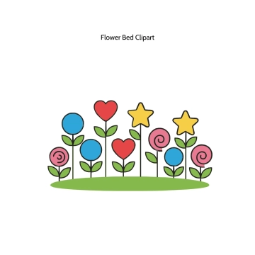 Free Flower Bed Vector Clipart (PNG, SVG) to Edit Online