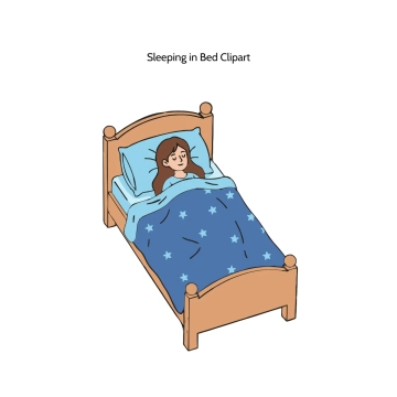 Free Sleeping in Bed Vector Clipart (PNG, SVG) to Edit Online
