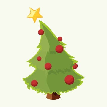 Free Leaning Christmas Tree Clipart Template to Edit Online