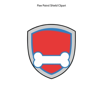 Free Paw Patrol Shield Vector Clipart (PNG, SVG) to Edit Online