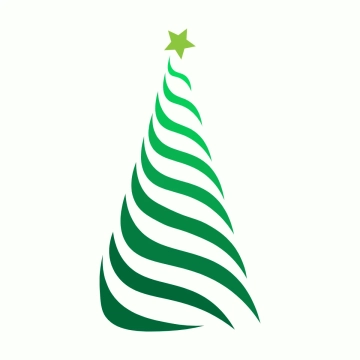 Free Spiral Christmas Tree Clipart Template to Edit Online