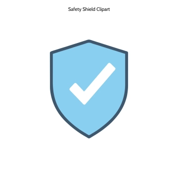 Free Safety Shield Silhouette Vector Clipart (PNG, SVG) to Edit Online